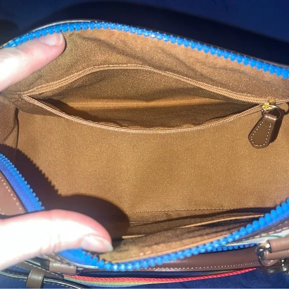 Coach Pride Rainbow Rowan Satchel with Rainbow Strap - Picture 7 of 8